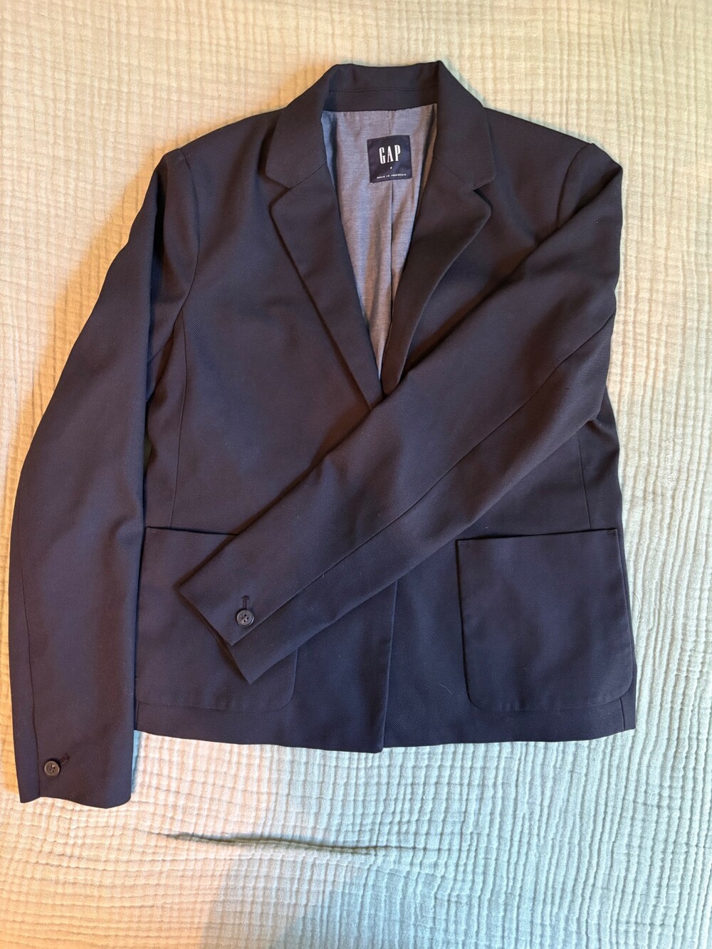 Gap Women’s Black Blazer Size 4 Stretch Career Work Jacket